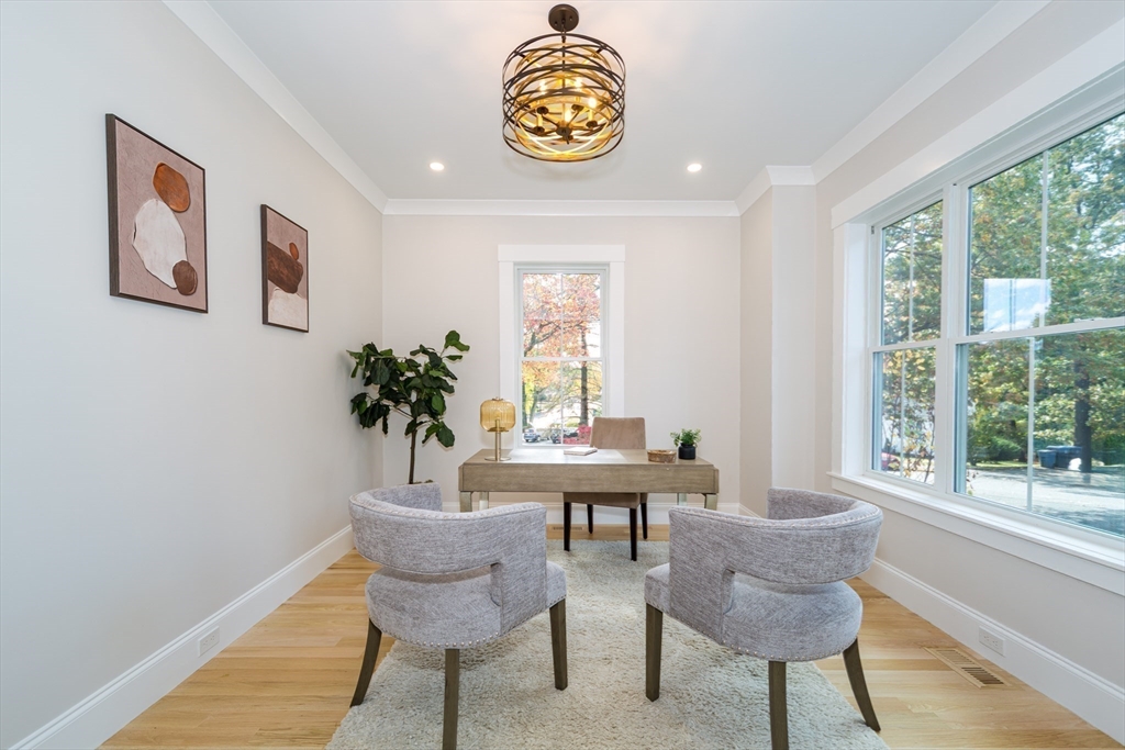 3 Ferndale Road Natick, MA 01760 - Photo 5 of 40 a view of a dining room with furniture window and outside view