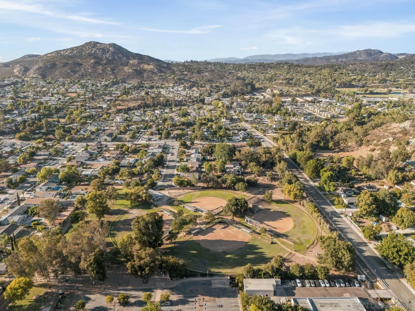 14152 Kendra Way Poway, CA 92064 - Photo 40 of 42 an aerial view of residential houses with outdoor space