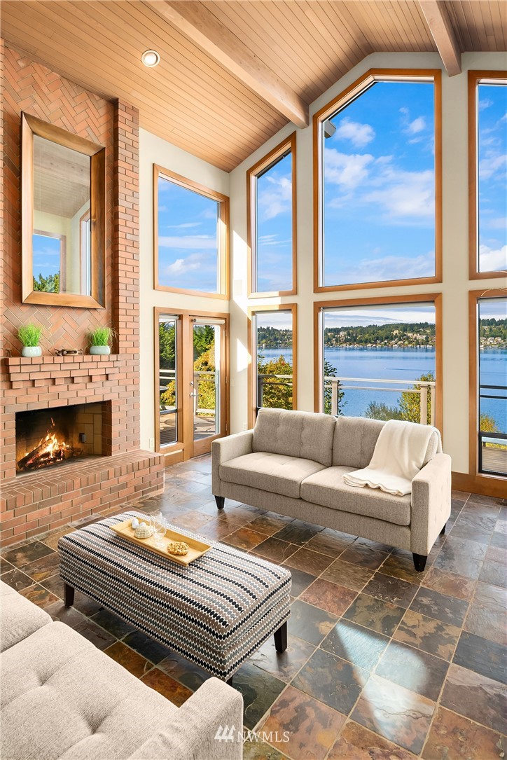 16005 Inglewood Road Northeast Kenmore, WA 98028 - Photo 7 of 39 a bedroom with furniture and a large window