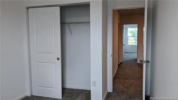 a view of closet area