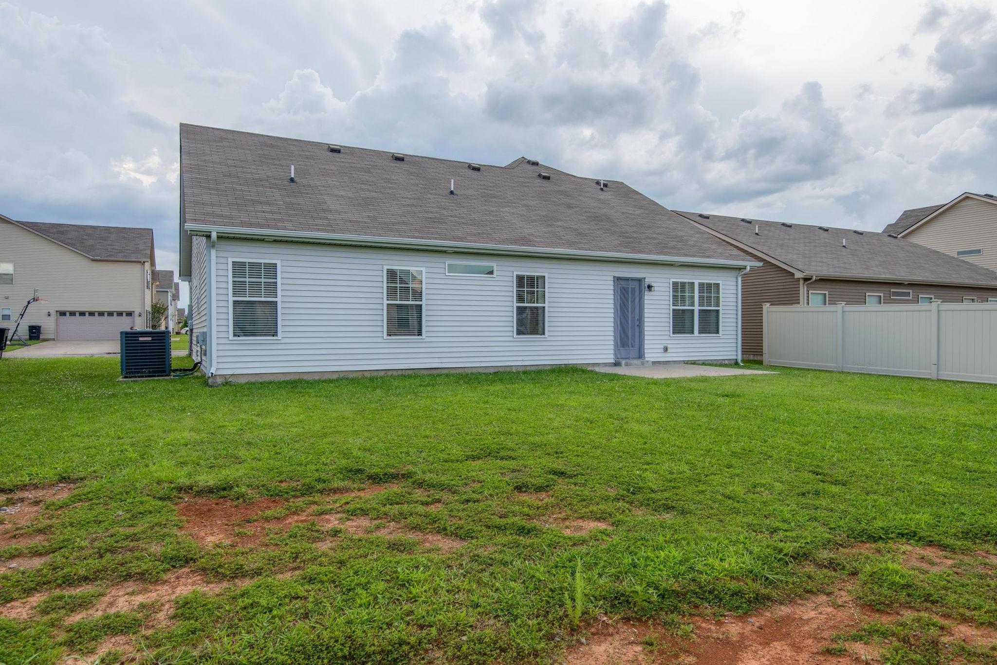 Rear of home.