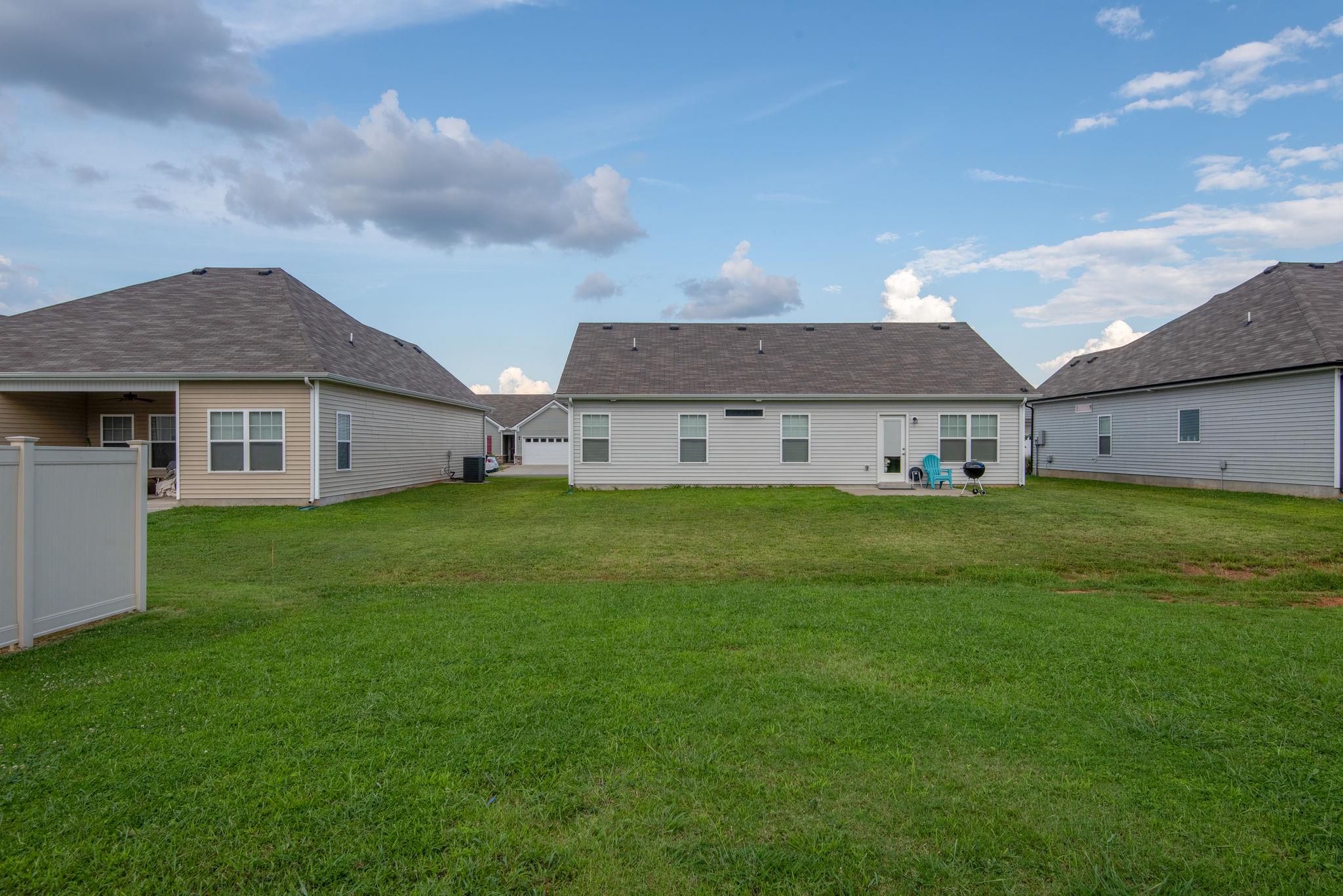 Rear yard.