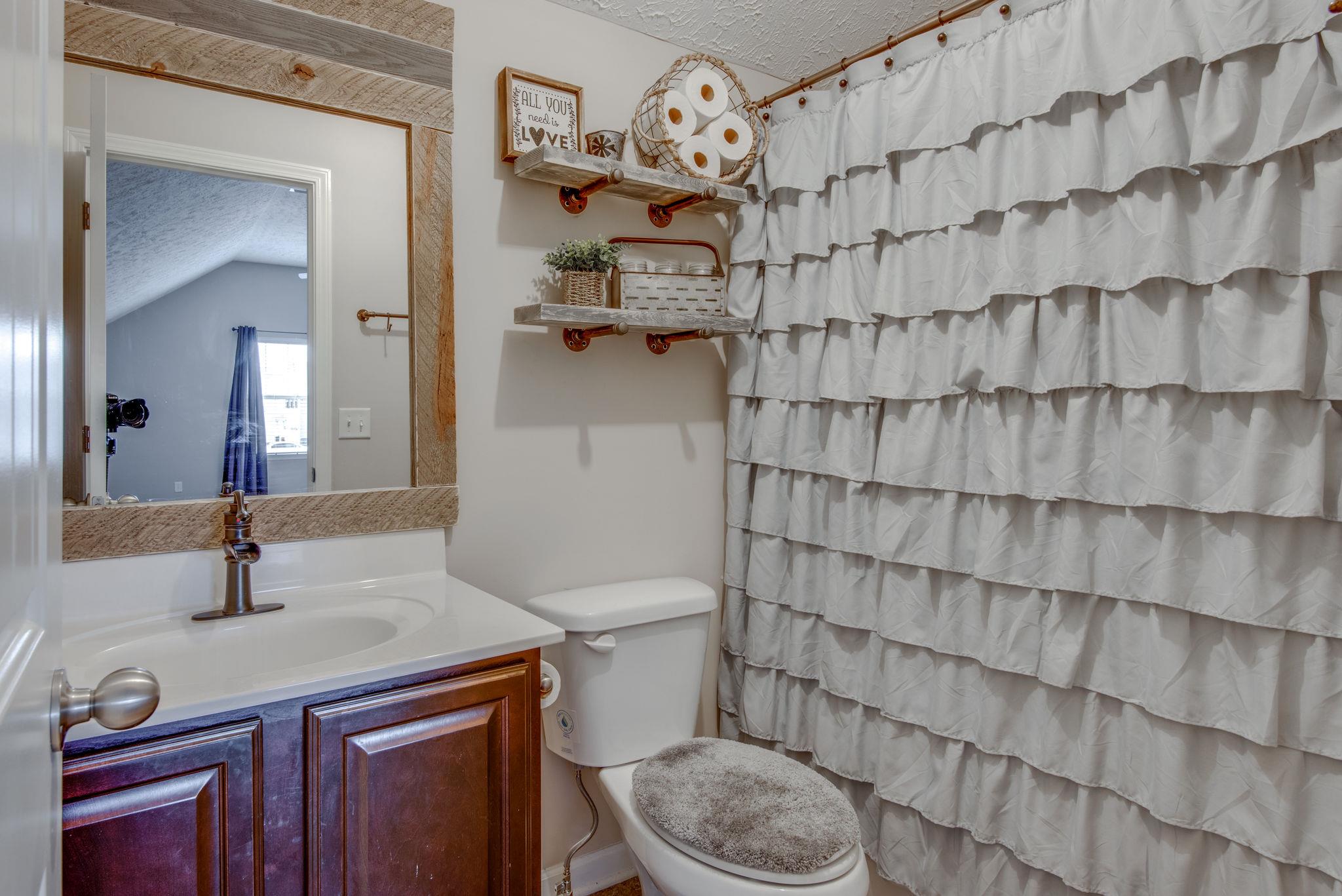 Bathroom upstairs.
