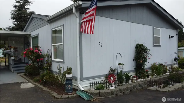 a front view of a house