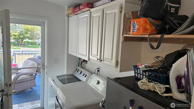 a room with storage and utility