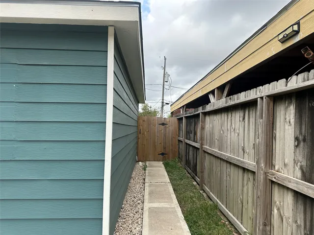 a backyard of a house