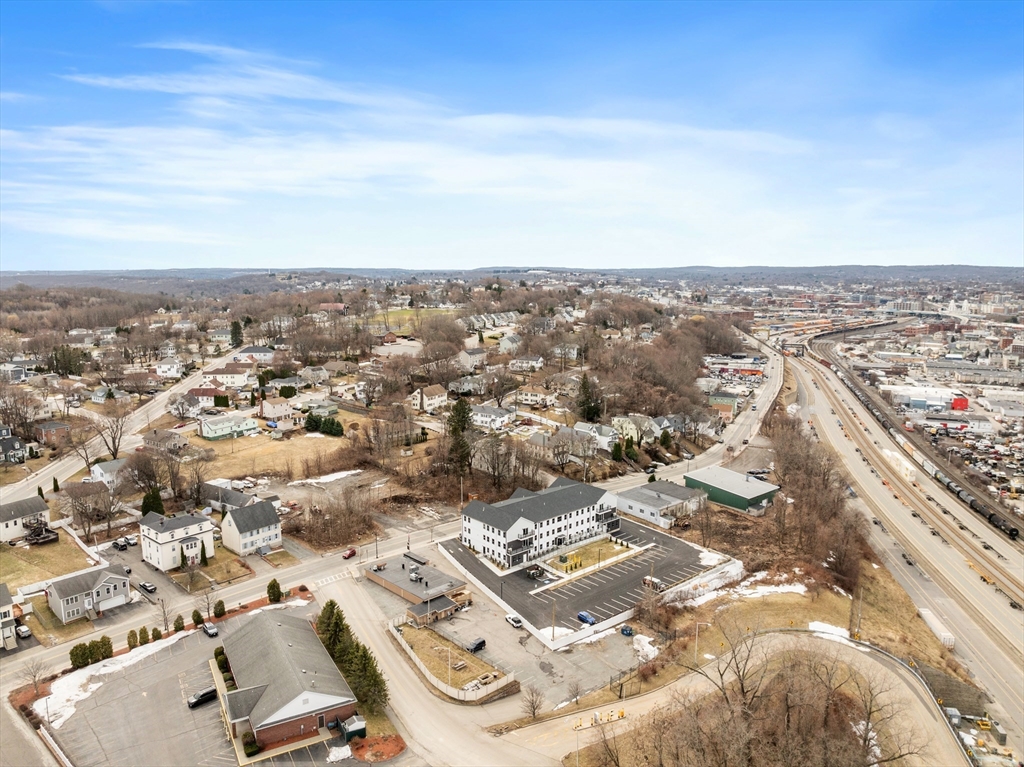 631 Franklin Street, Unit 209 Worcester, MA 01604 - Photo 39 of 42 an aerial view of residential building and city view