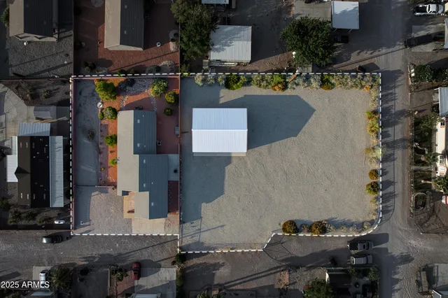 an aerial view of multiple houses