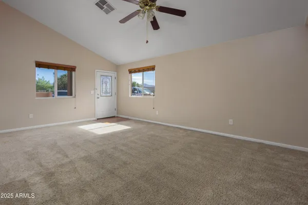 a view of an empty room