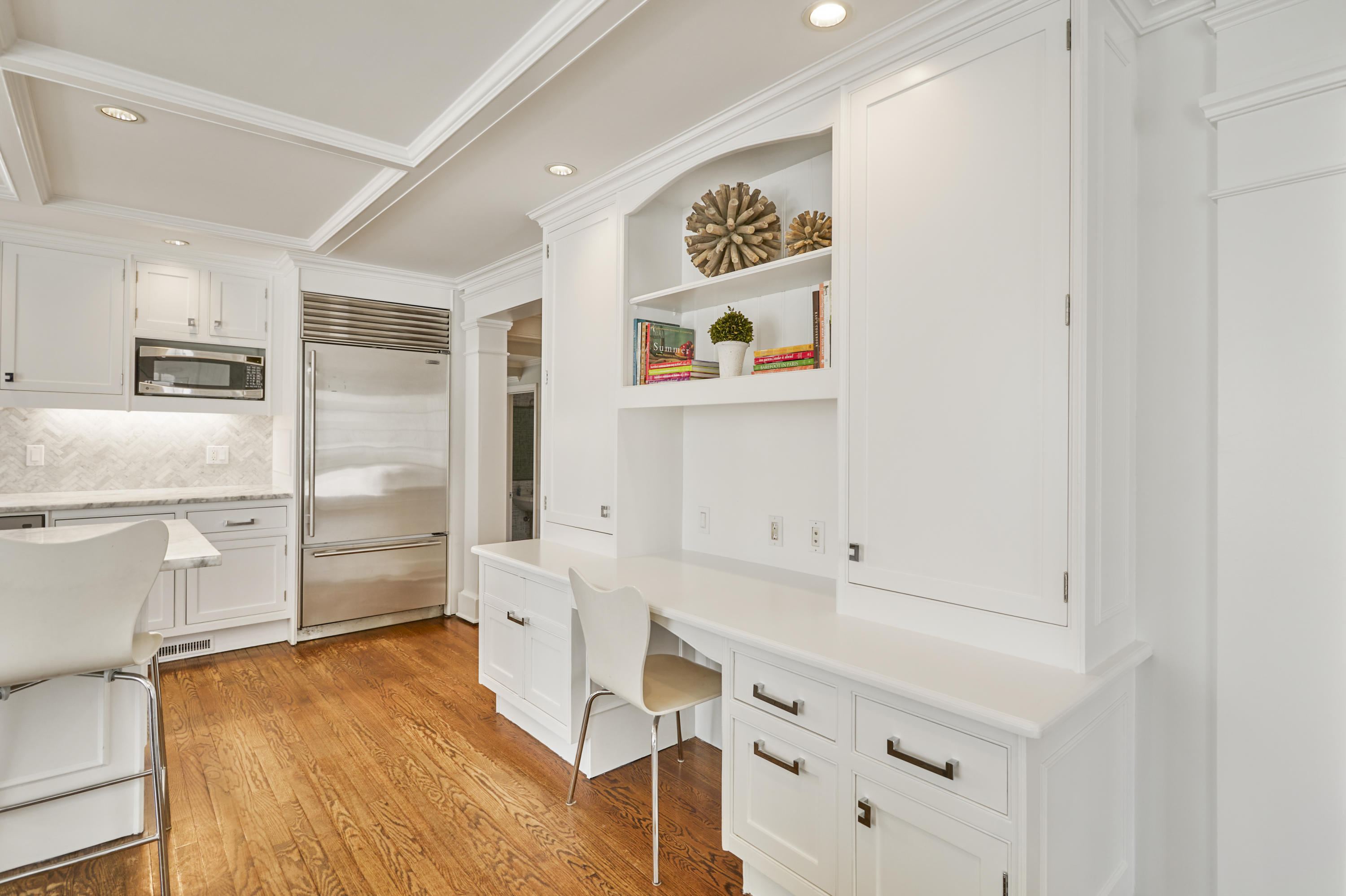 5 Driftway Lane Darien, CT 06820 - Photo 18 of 46 a bathroom with a sink and a mirror