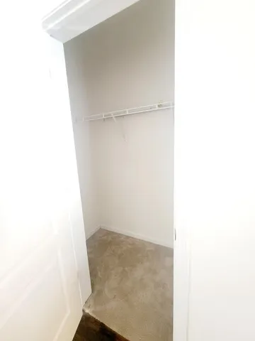 a small space with a window in it