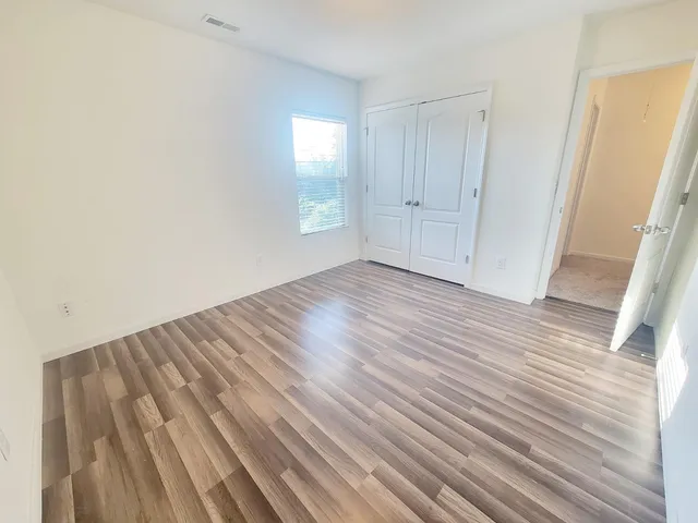 wooden floor in an empty room