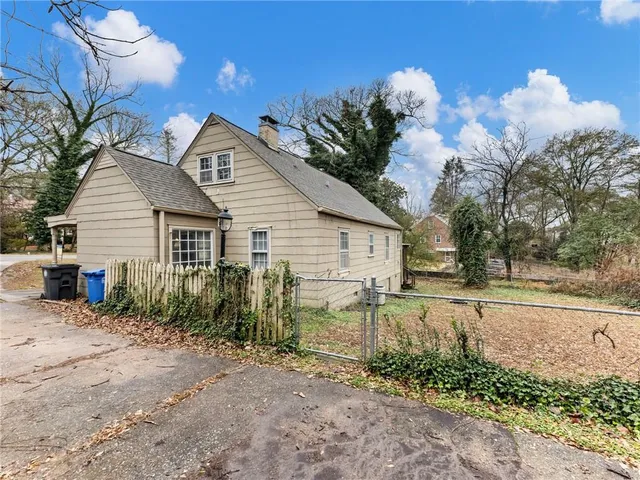 a backyard of a house
