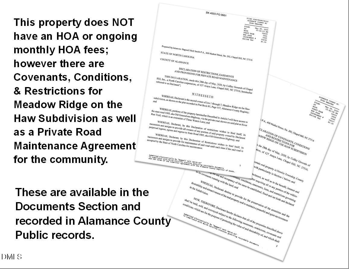 6061 River Run Trail Graham, NC 27253 - Photo 21 of 71 CCR and RoadMaintenanceReminder