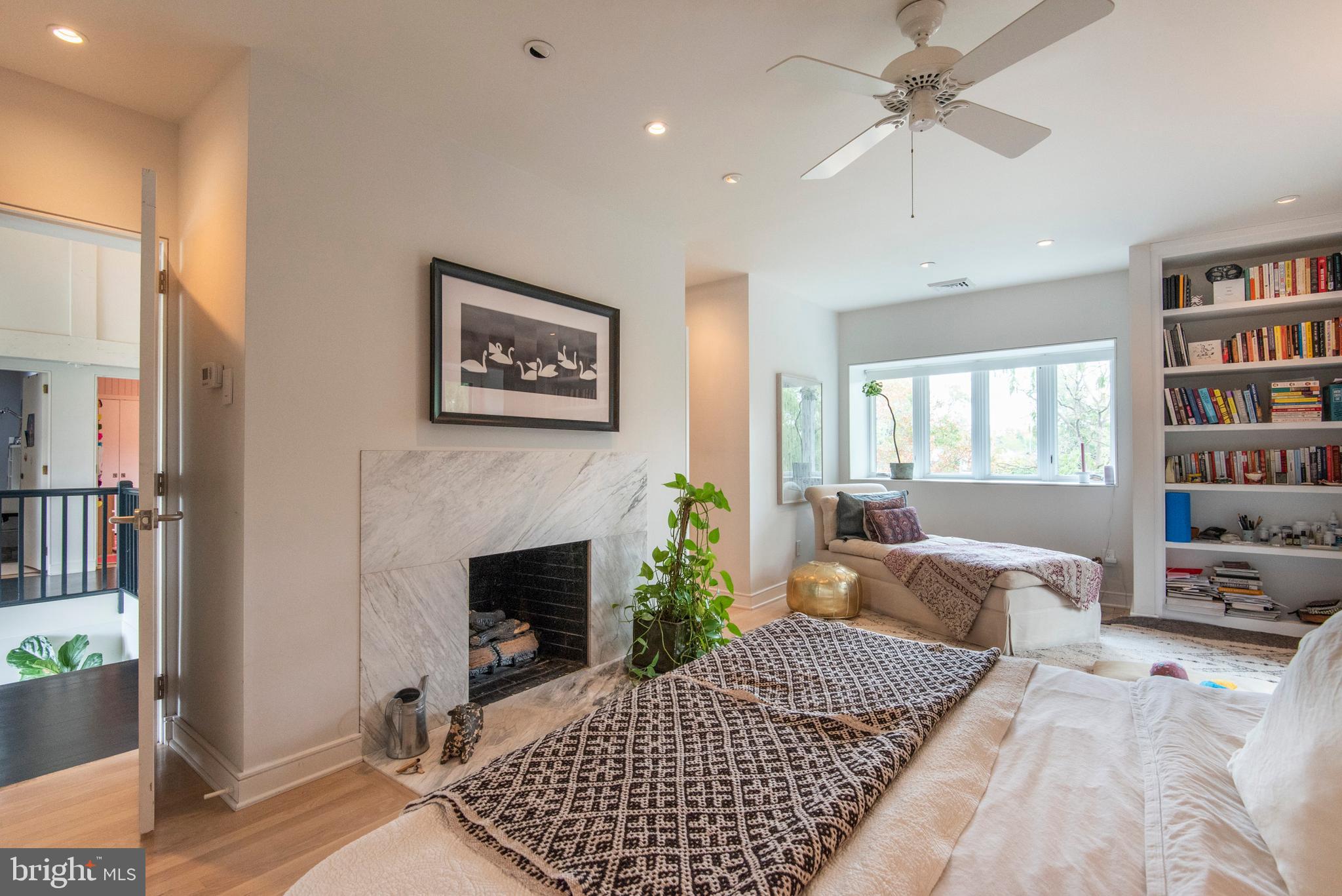 600 St Andrews Road Philadelphia, PA 19118 - Photo 29 of 60 Master bedroom fireplace