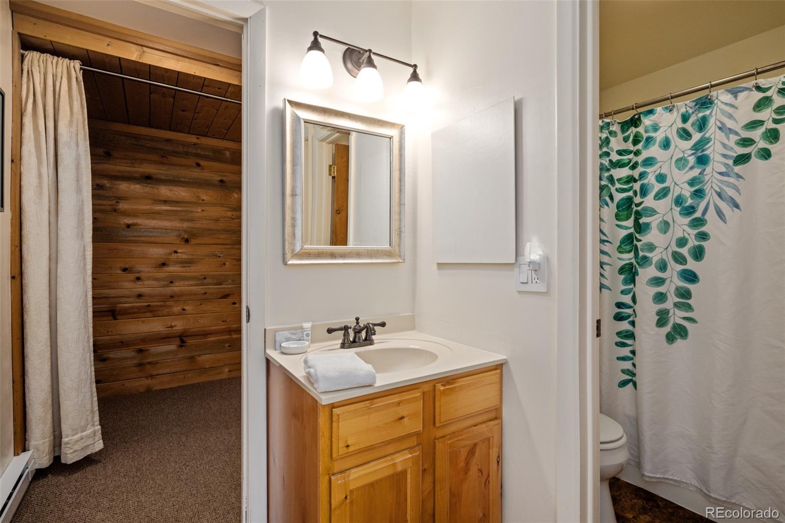 1800 Burgess Creek Road, Unit 205 Steamboat Springs, CO 80487 - Photo 20 of 28 a bathroom with a sink and a mirror
