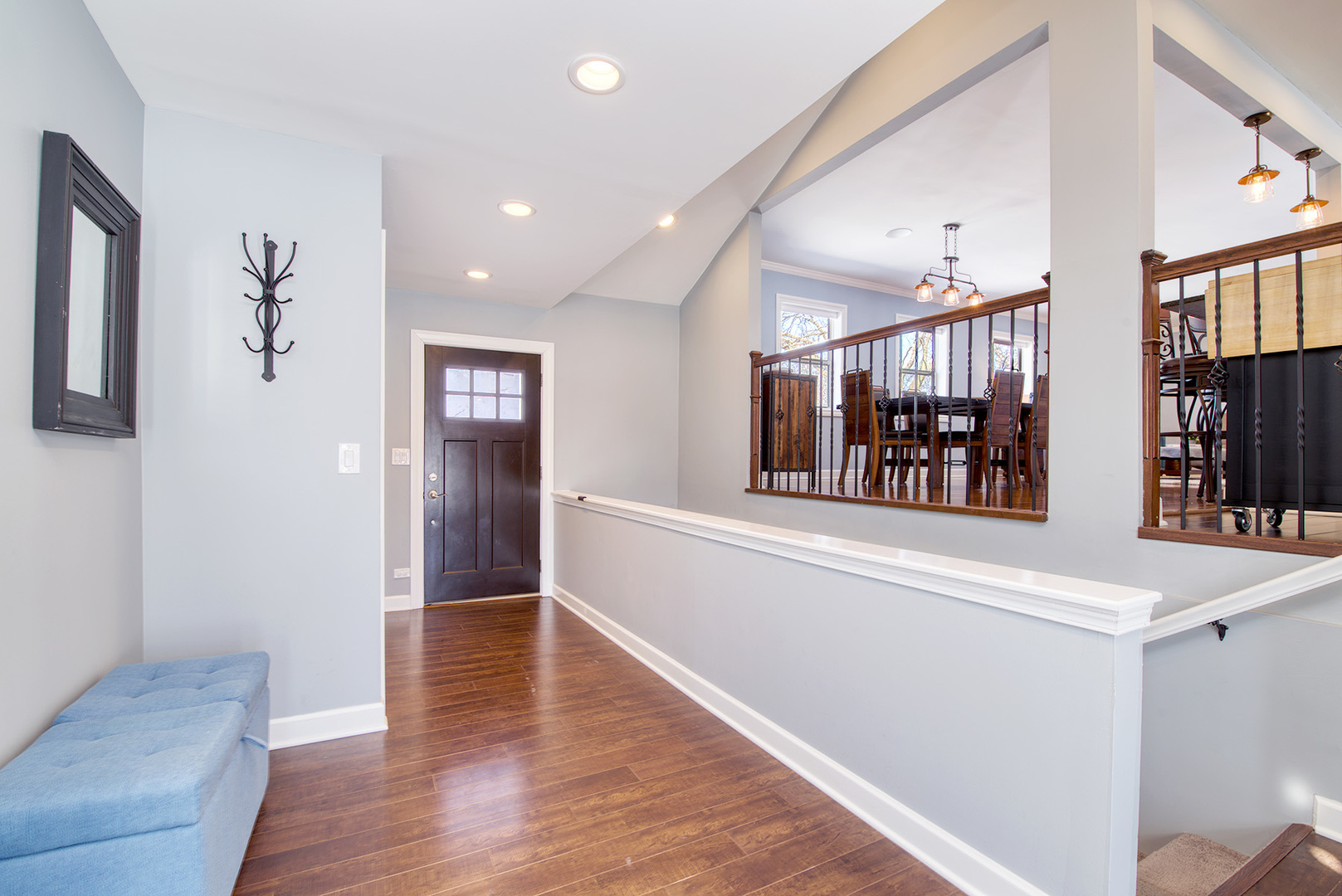 417 Warren Road Glenview, IL 60025 - Photo 2 of 24 a view of gallery with wooden floor