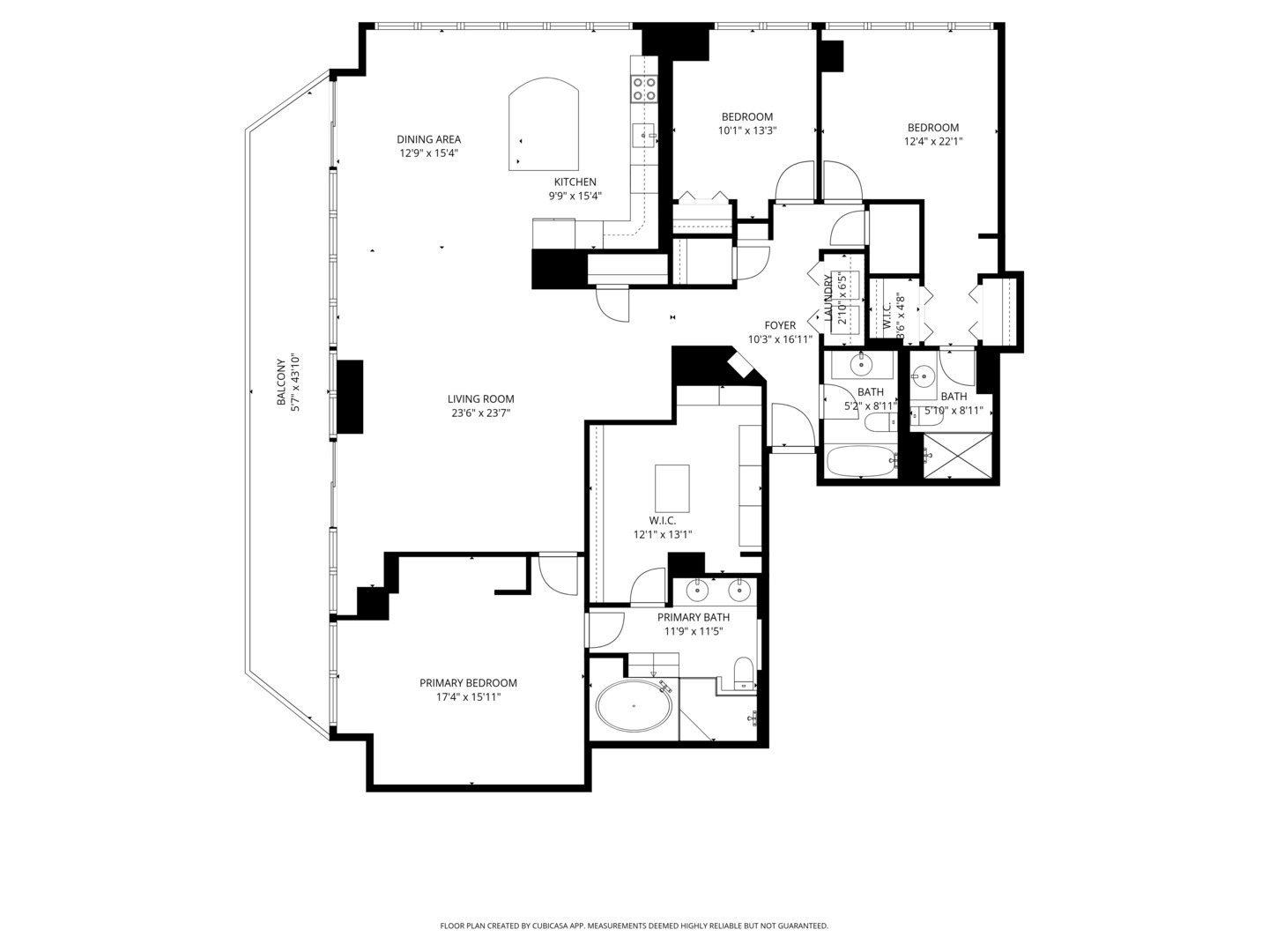 10 East Ontario Street, Unit 480102 Chicago, IL 60611 - Photo 33 of 41 a picture of a floor plan