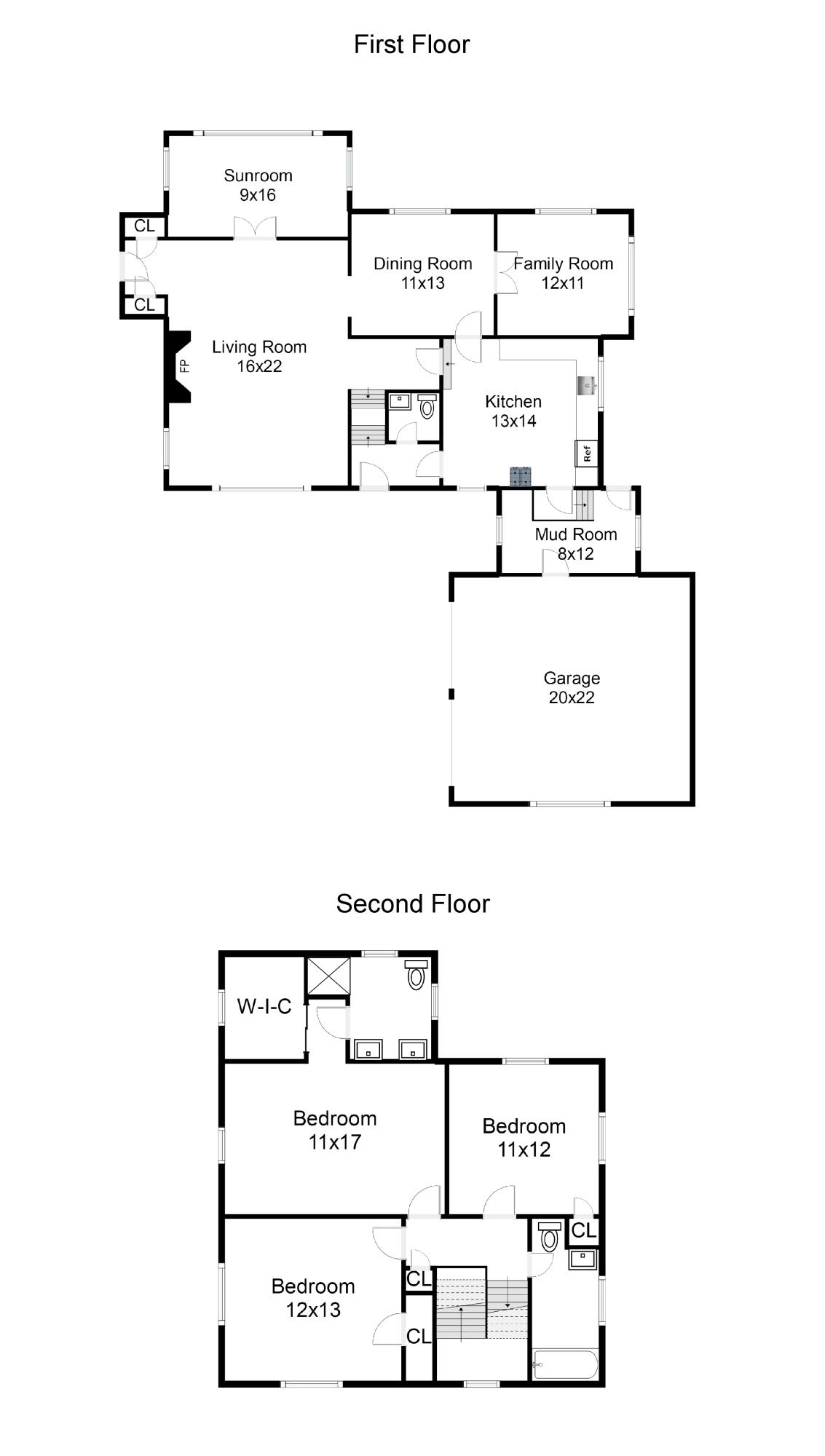 31 Birch Road Darien, CT 06820 - Photo 24 of 24 floor plan unbranded