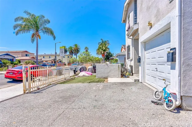 a view of outdoor space with seating