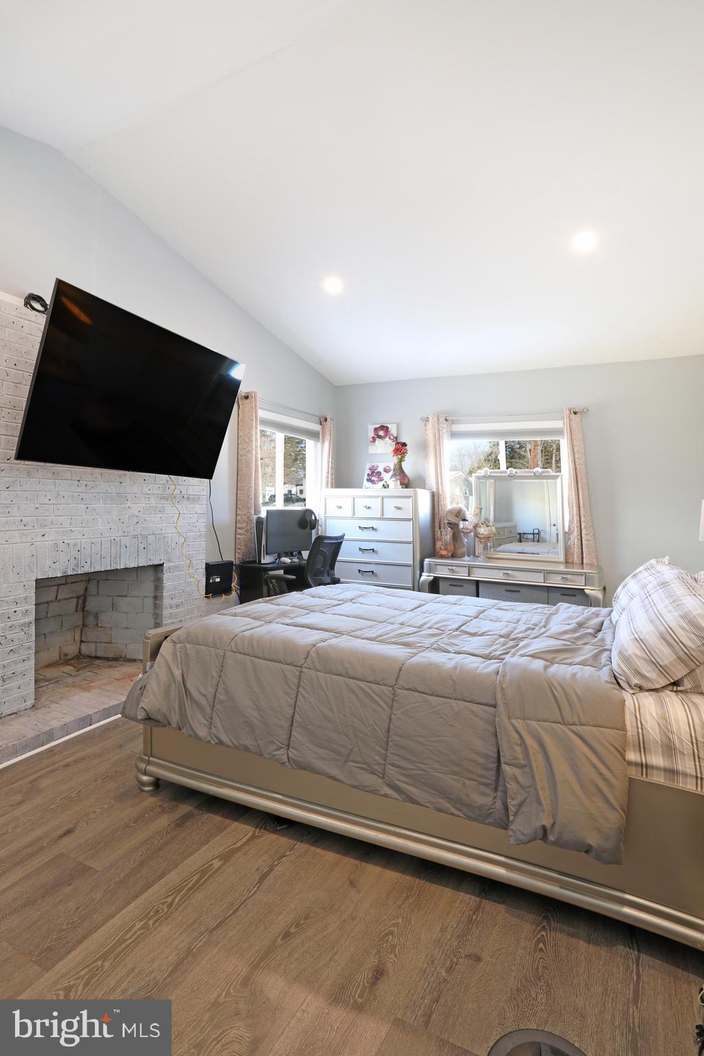 508 Estate Road Maple Shade, NJ 08052 - Photo 8 of 16 Primary Bedroom with built in Fire Place