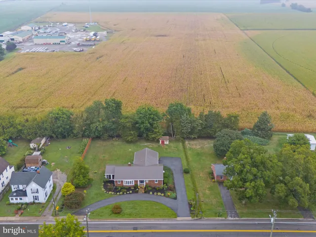a aerial view of a house