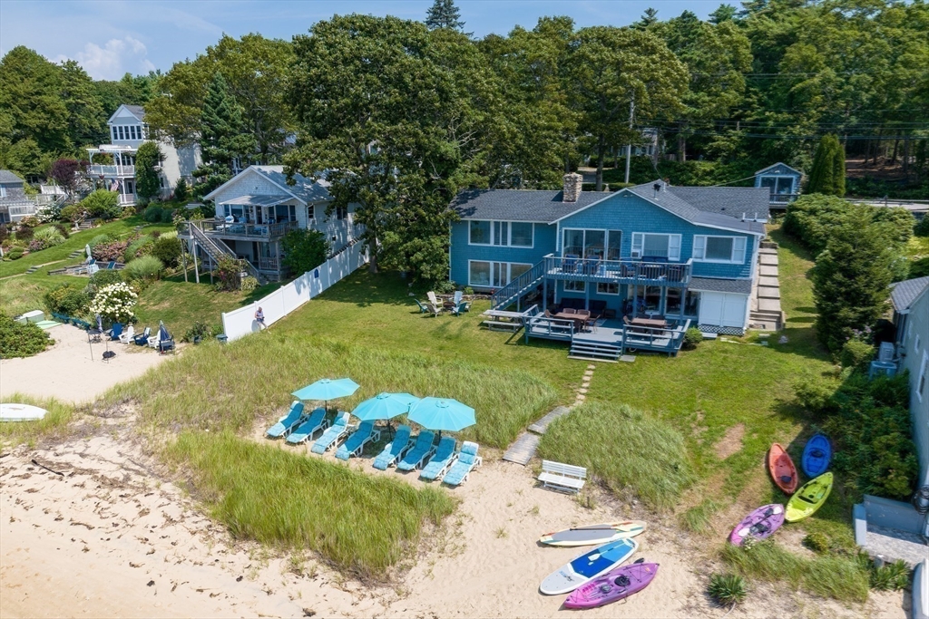 57 Oak Street Wareham, MA 02571 - Photo 34 of 42 a aerial view of a house with swimming pool garden and patio