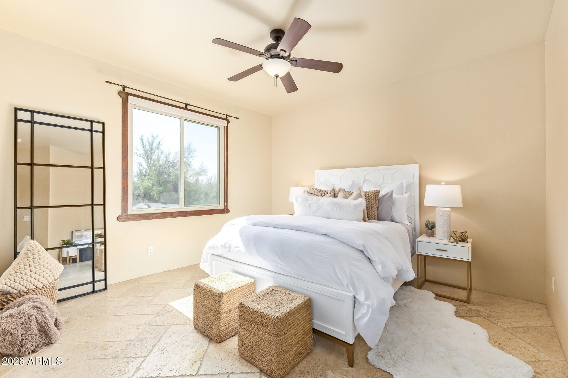 8549 East Bronco Trail Scottsdale, AZ 85255 - Photo 41 of 67 a bedroom with a bed and window