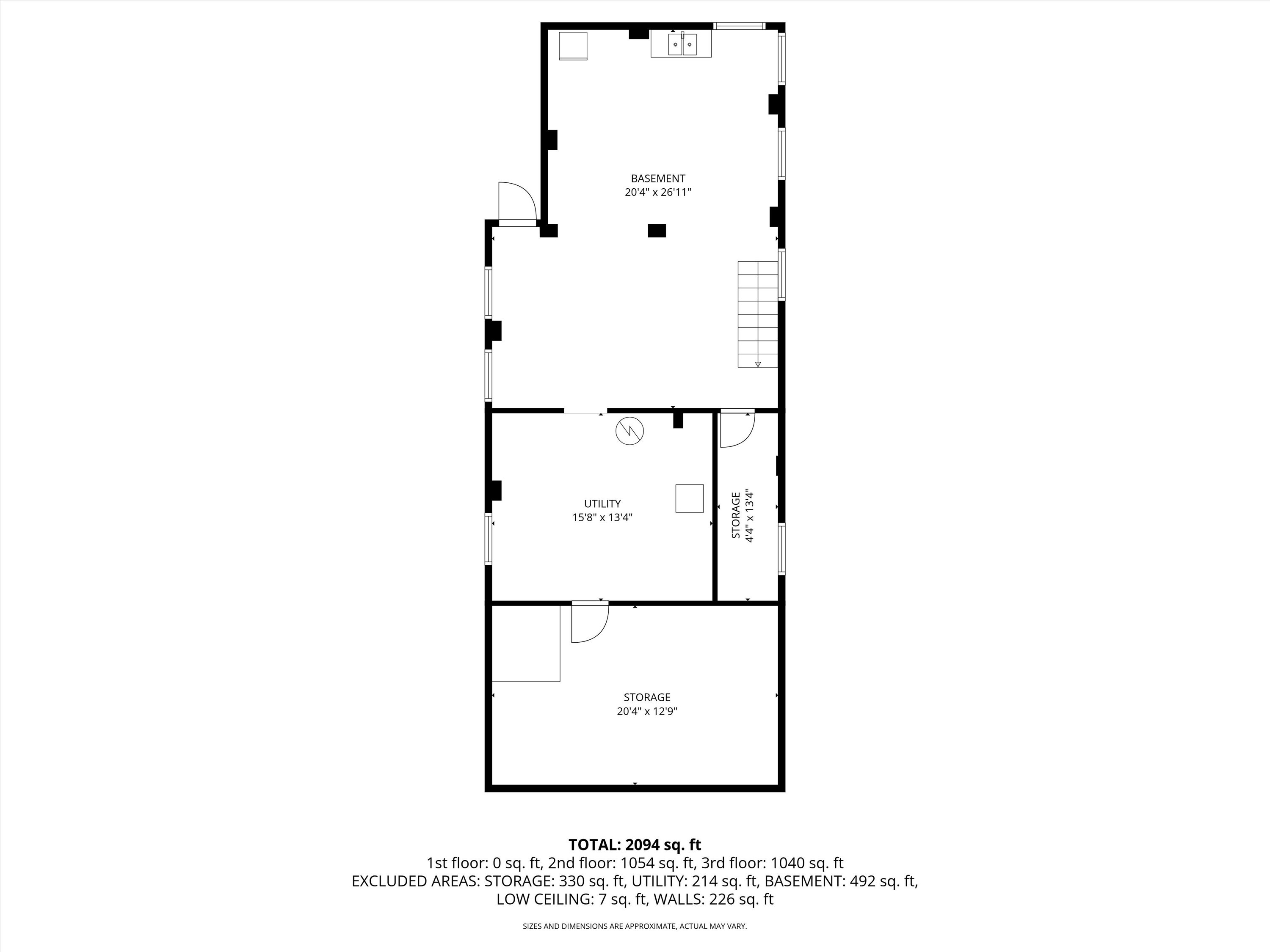 615 East Otjen Street Milwaukee, WI 53207 - Photo 63 of 63 Basement/ Lower Level Floor Plan
