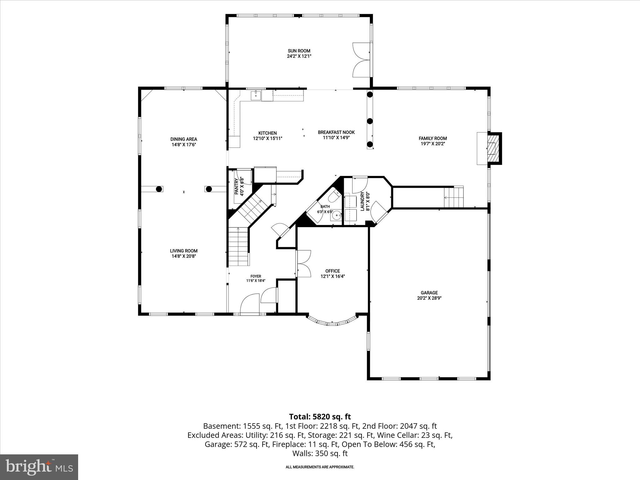 20521 Riggs Hill Way Brookeville, MD 20833 - Photo 120 of 122 Main Level Floor Plan
