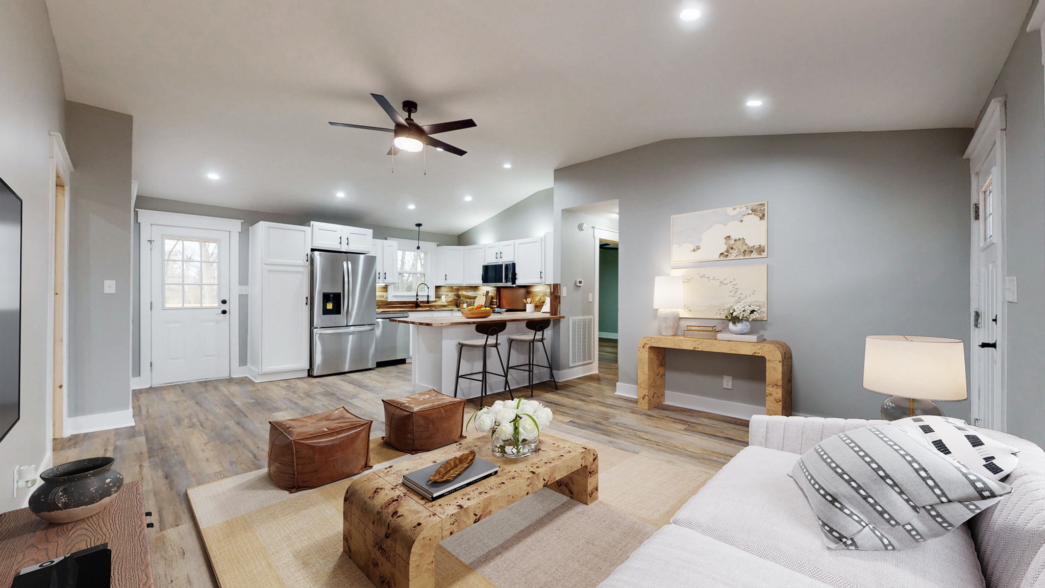 108 Decatur Street Shelbyville, TN 37160 - Photo 14 of 33 a living room with furniture kitchen view and a couch
