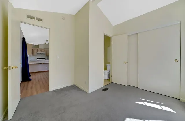 a view of an outdoor space with mountain