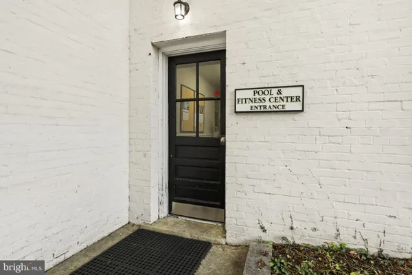 a view of a door of the house
