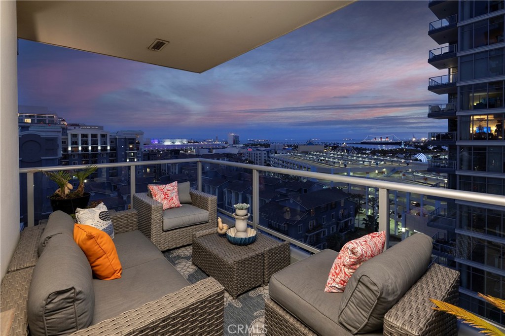 400 West Ocean Boulevard, Unit 902 Long Beach, CA 90802 - Photo 6 of 32 a view of balcony with furniture