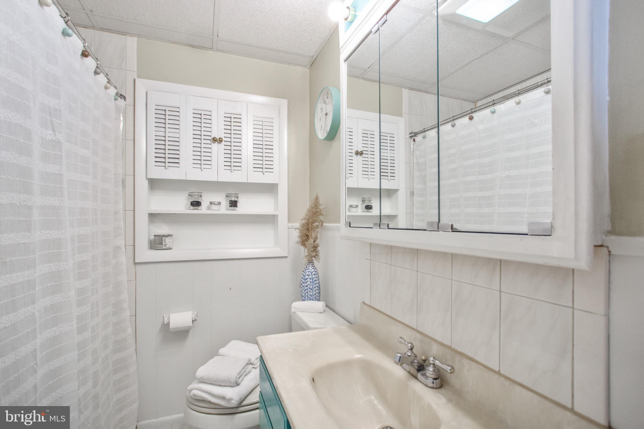 205 South Longcross Road Linthicum Heights, MD 21090 - Photo 33 of 57 a bathroom with a sink a toilet and shower