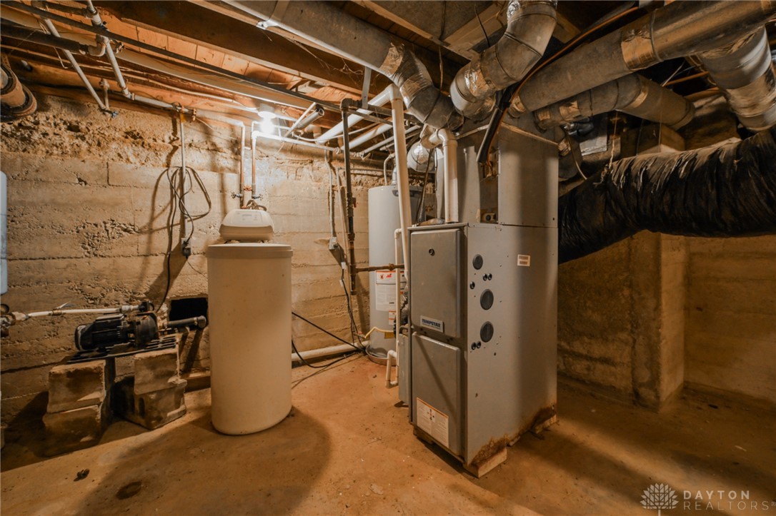 3057 Springfield Xenia Road Springfield, OH 45506 - Photo 24 of 37 This functional basement provides ample space for essential utilities and storage needs.