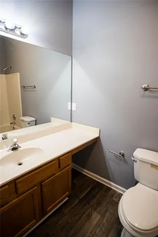 a bathroom with a sink and a toilet