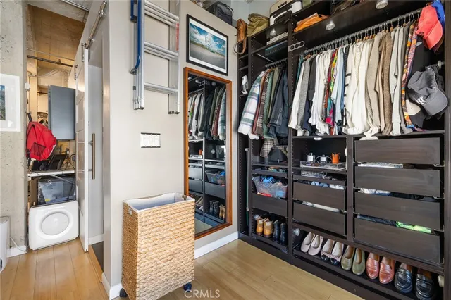 a view of walk in closet