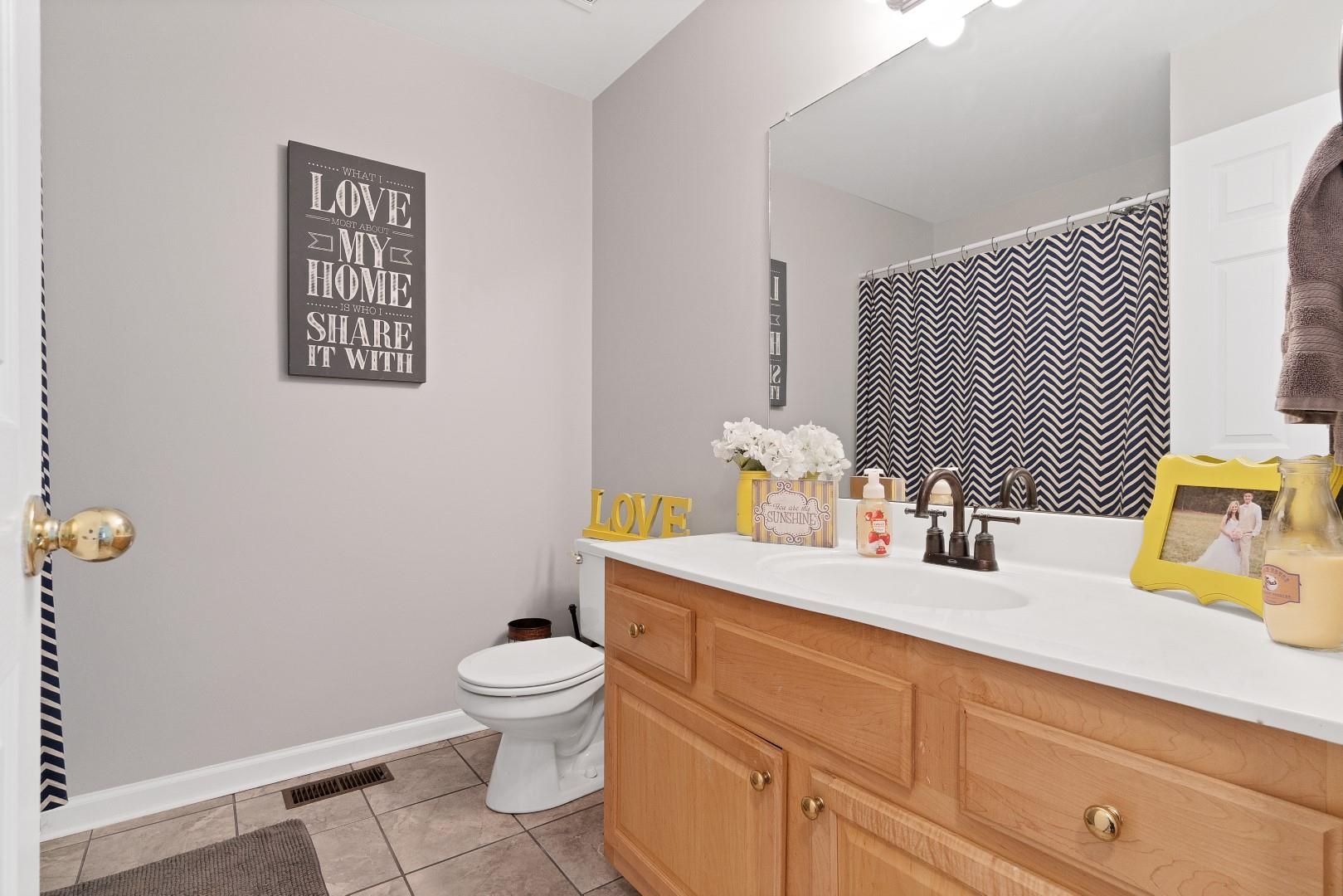 2225 Alvin Head Road Springfield, TN 37172 - Photo 24 of 24 a bathroom with a granite countertop toilet sink and mirror