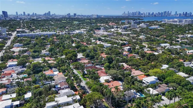 an aerial view of a city