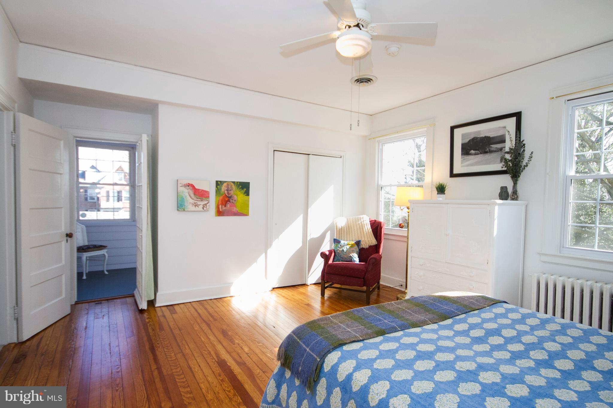 400 Hollen Road Baltimore, MD 21212 - Photo 18 of 29 Second Bedroom looking toward bright Studio/Office