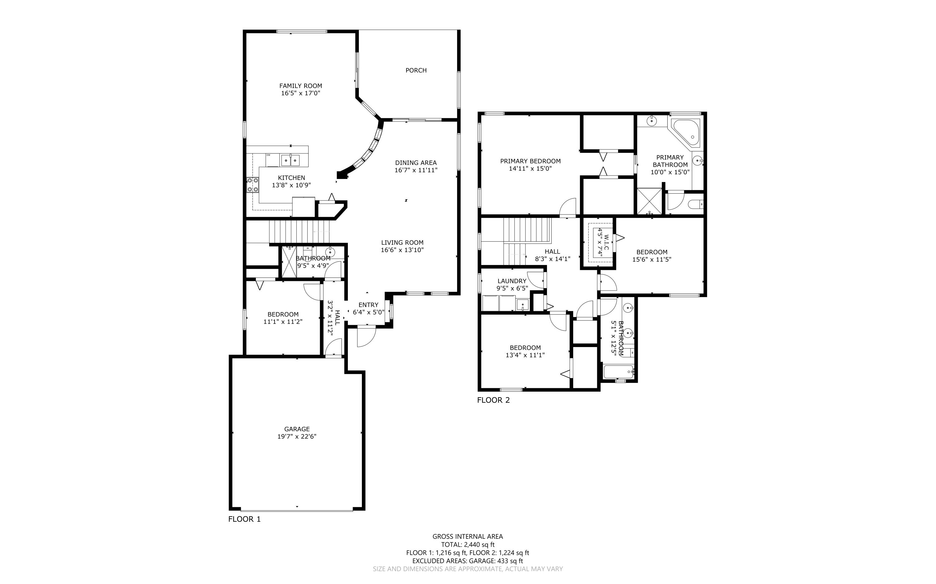 8936 Chestnut Ridge Way Boynton Beach, FL 33473 - Photo 48 of 50 Floorplan 2D Both Levels side by side