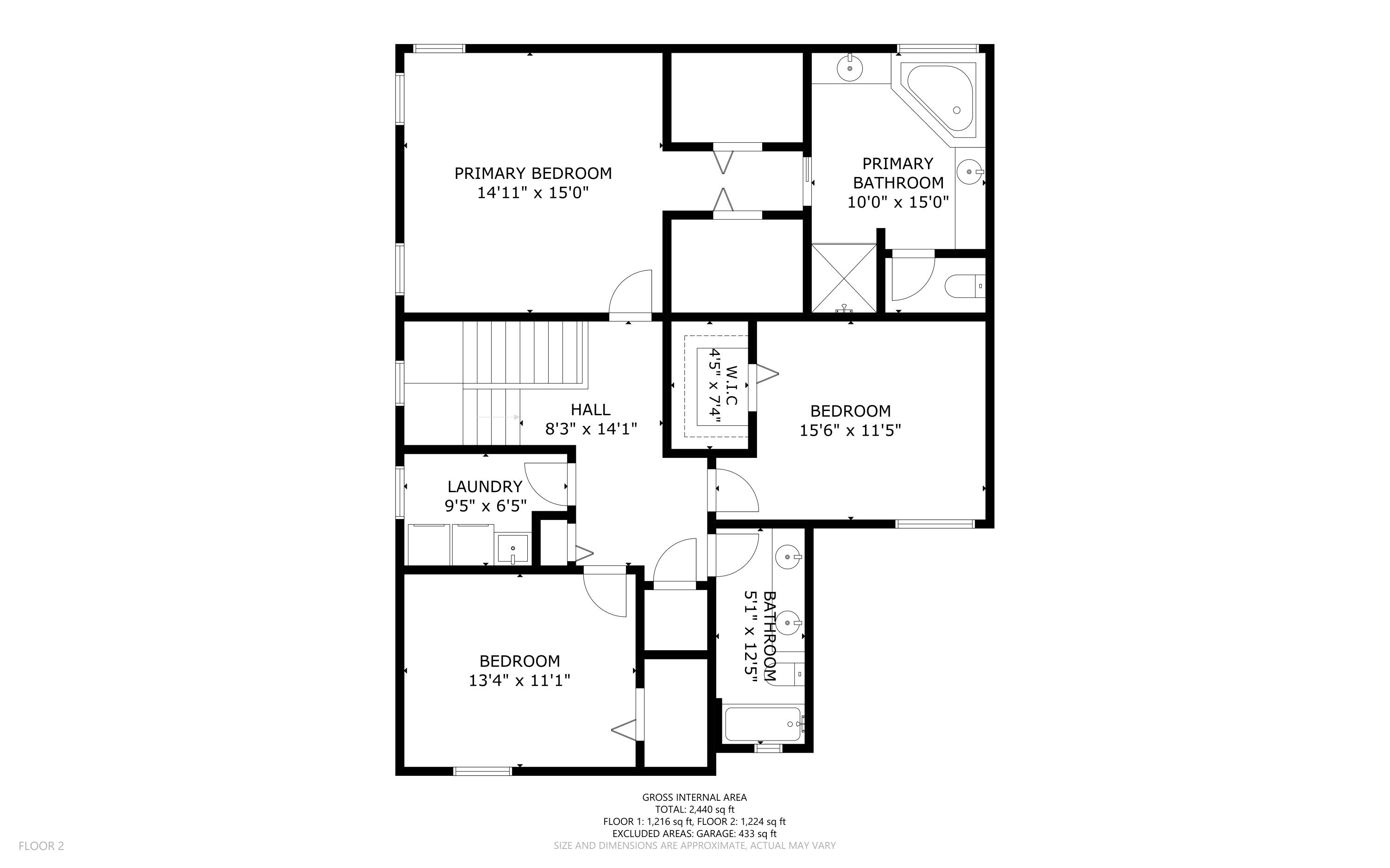 8936 Chestnut Ridge Way Boynton Beach, FL 33473 - Photo 50 of 50 Floorplan 2D Upstairs