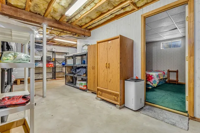 a view of storage and utility room