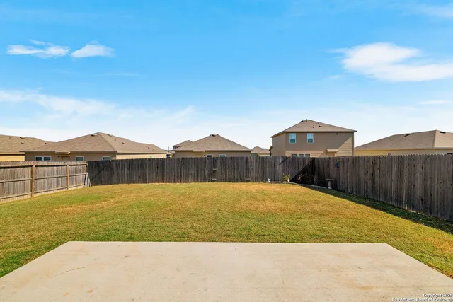 a view of an outdoor space and swimming pool