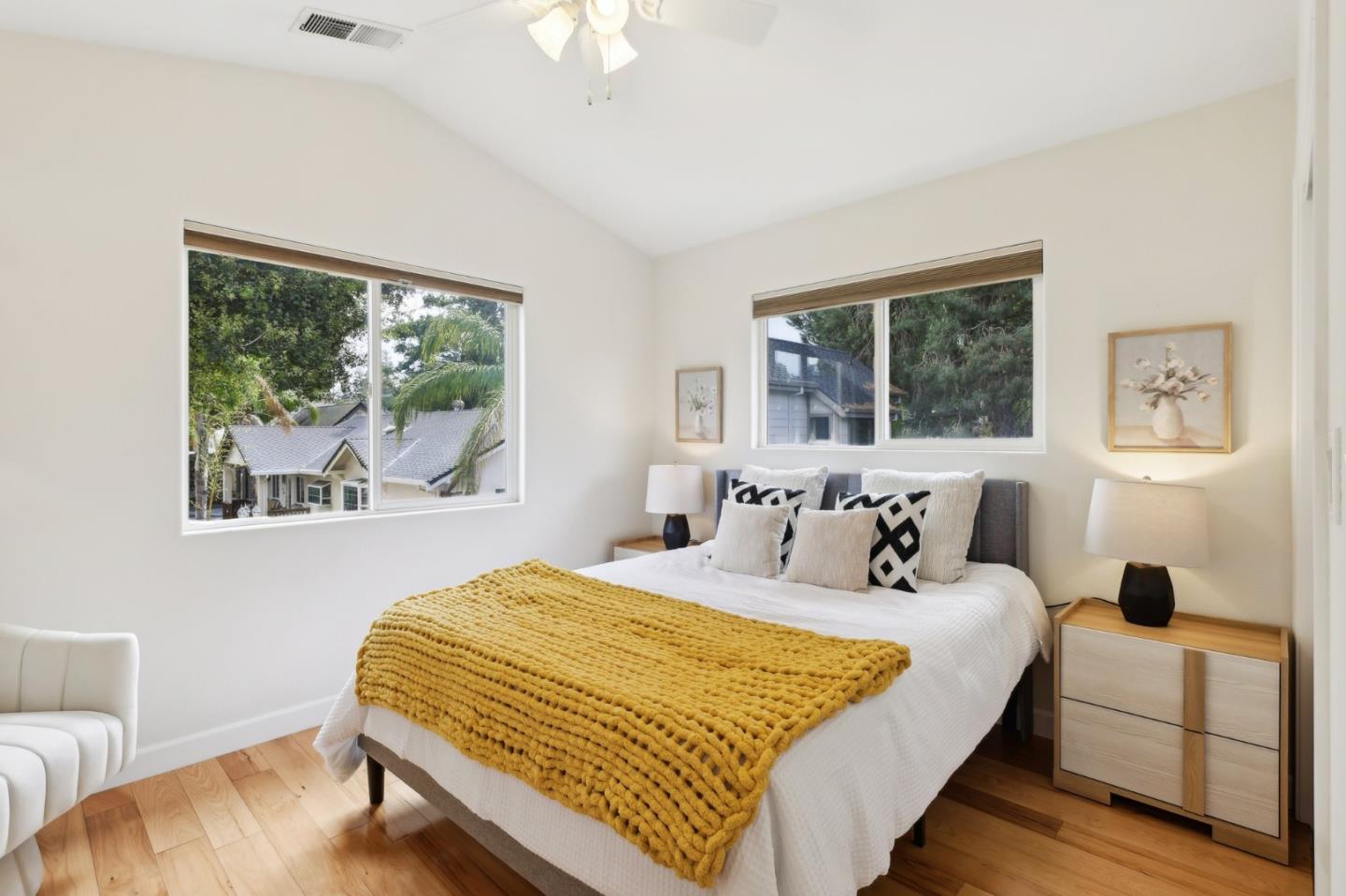 731 Calderon Avenue Mountain View, CA 94041 - Photo 33 of 55 a bedroom with a bed and a large window