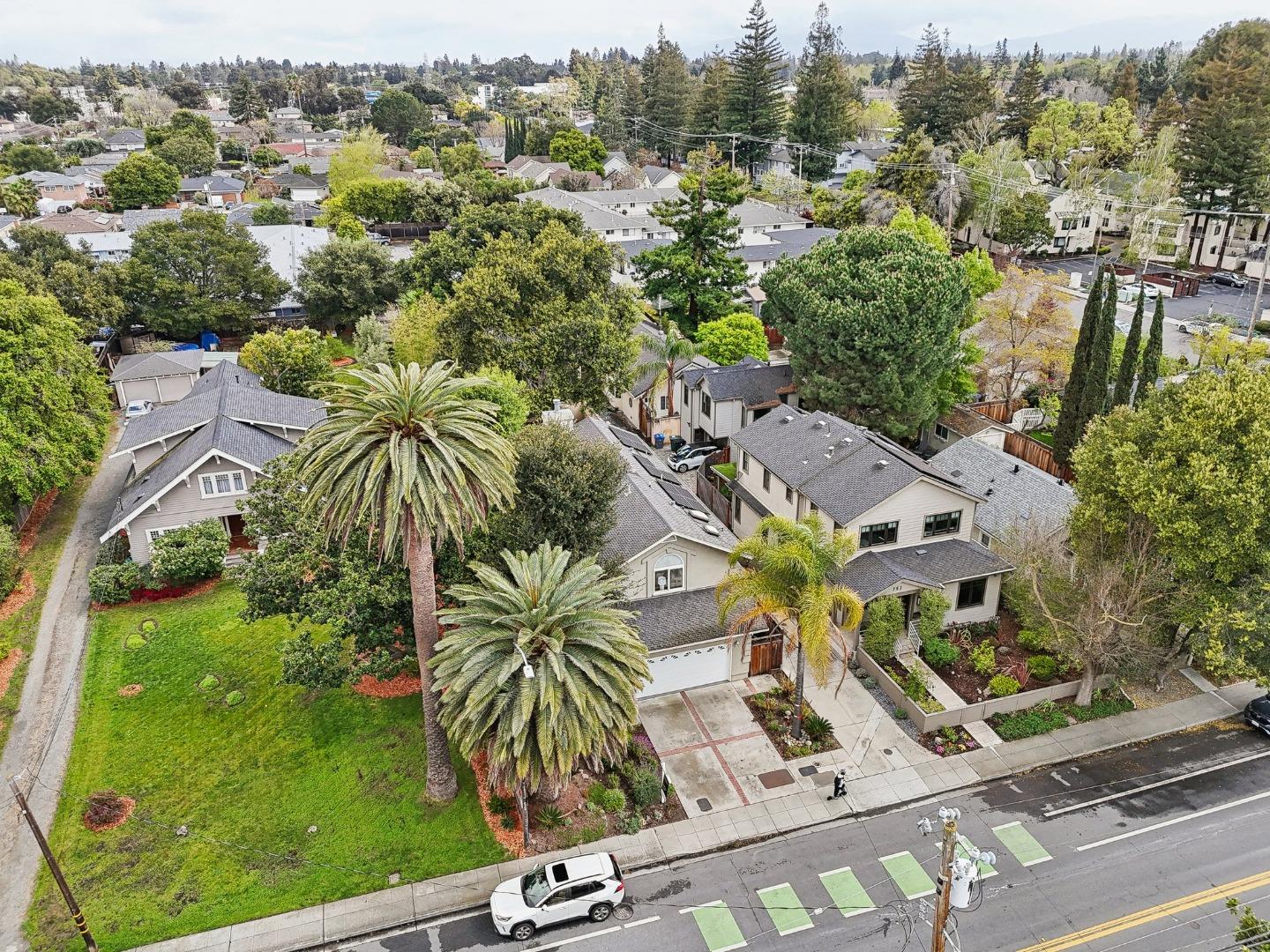 731 Calderon Avenue Mountain View, CA 94041 - Photo 47 of 55 an aerial view of residential houses with yard