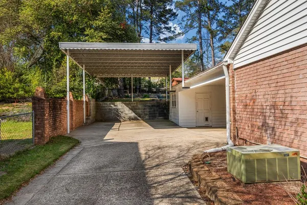 a view of a porch
