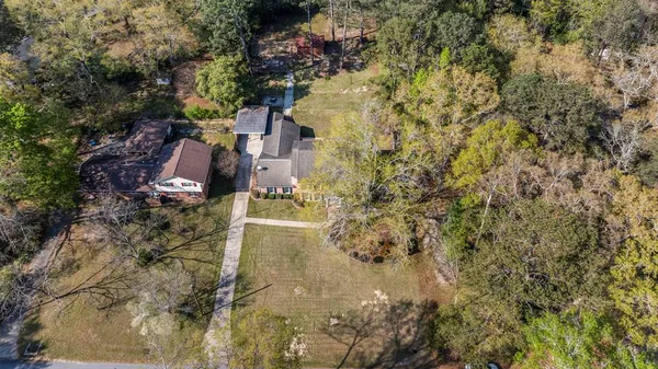 a aerial view of residential house with outdoor space