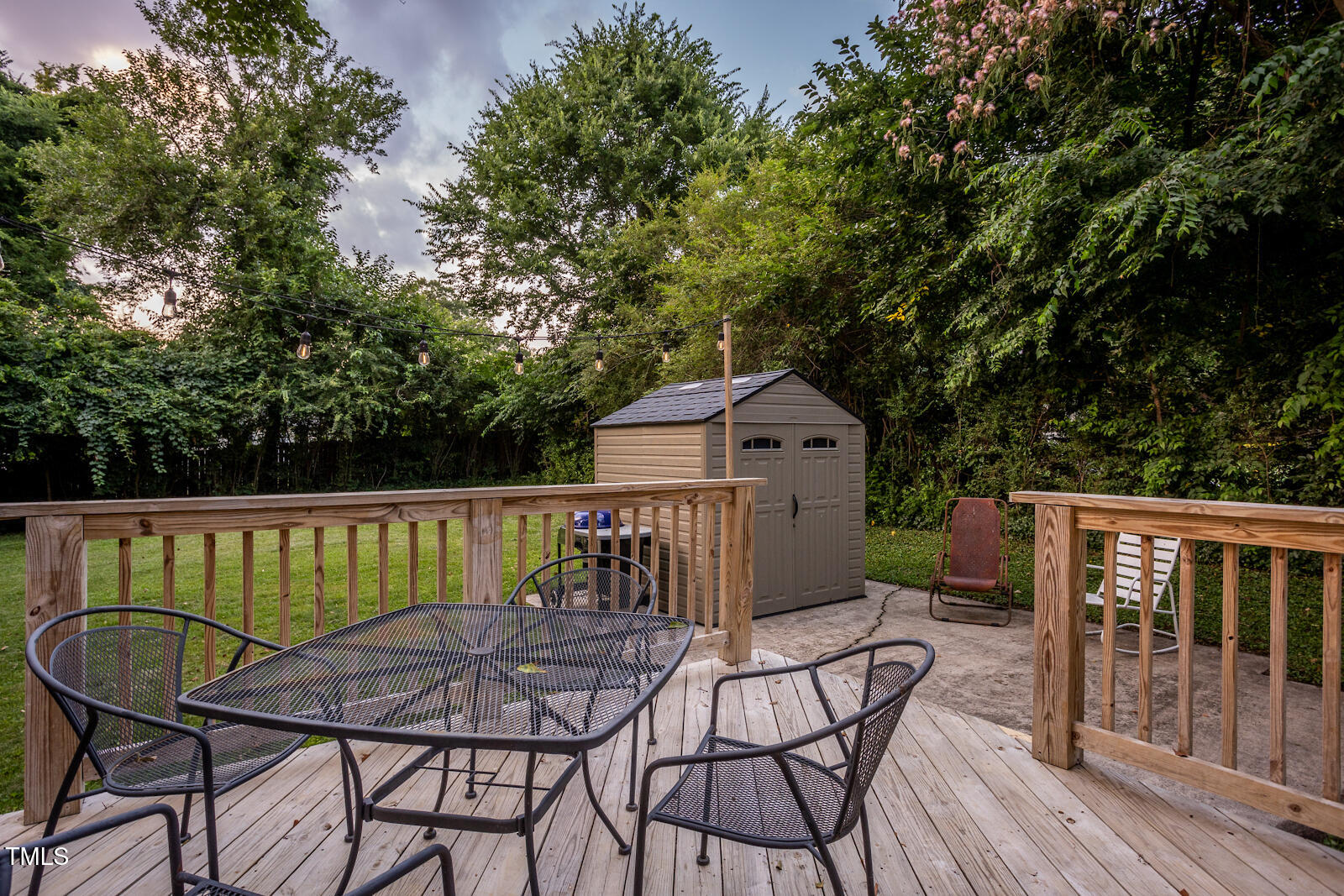 2331 Stevens Road Raleigh, NC 27610 - Photo 28 of 33 a view of balcony with furniture and wooden deck